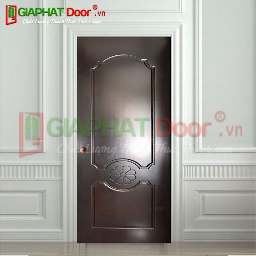 Cửa nhựa composite màu đen bóng cổ điển