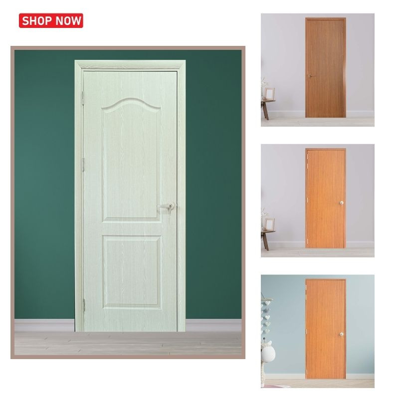 Cửa nhựa composite màu trắng được lựa chọn cho các không gian thương mại