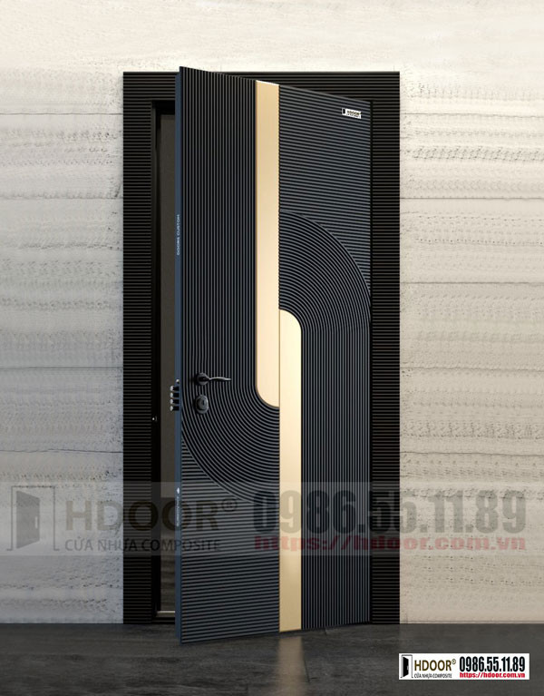 Cửa nhựa composite màu trắng vân gỗ