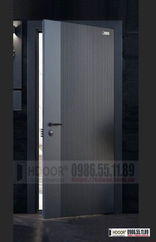 Cửa nhựa composite màu vân gỗ sang trọng tại Quảng Ninh, phù hợp với nhiều không gian