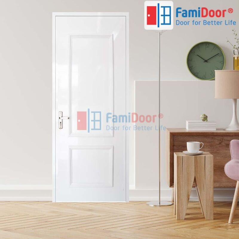 Cửa nhựa Composite vân gỗ tự nhiên cho phòng ngủ