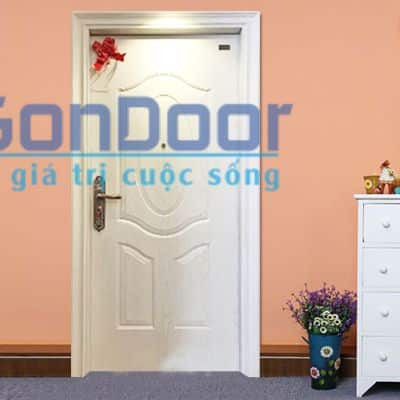 Cửa nhựa giả gỗ 4 cánh có bề mặt vân gỗ tinh xảo