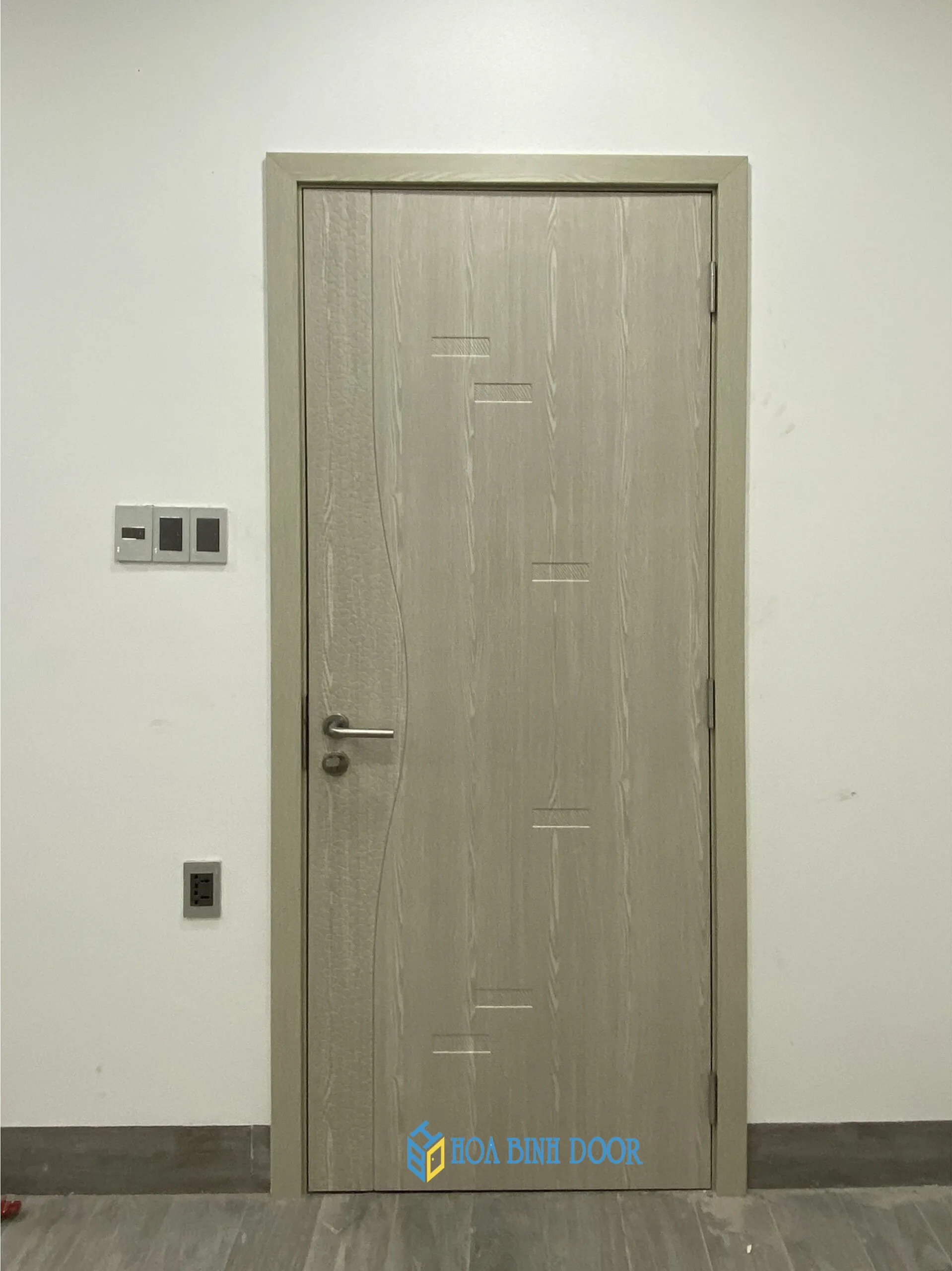 Cửa nhựa giả gỗ ABS Hàn Quốc với thiết kế hiện đại