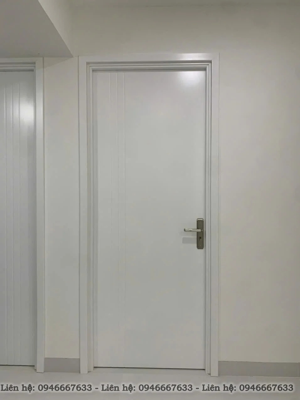 Cửa nhựa giả gỗ Composite với lớp sơn PU bền đẹp, dễ dàng phối màu