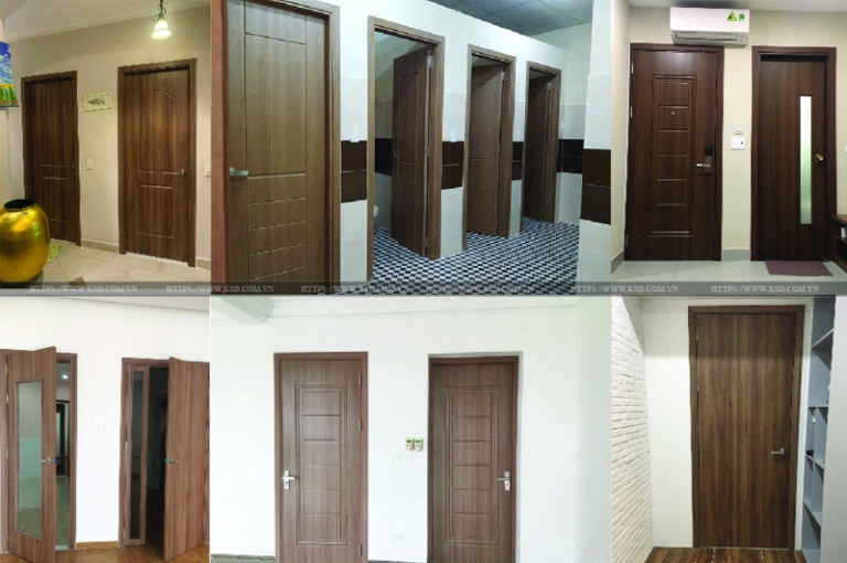 Cửa nhựa giả gỗ Hàn Quốc ứng dụng cao