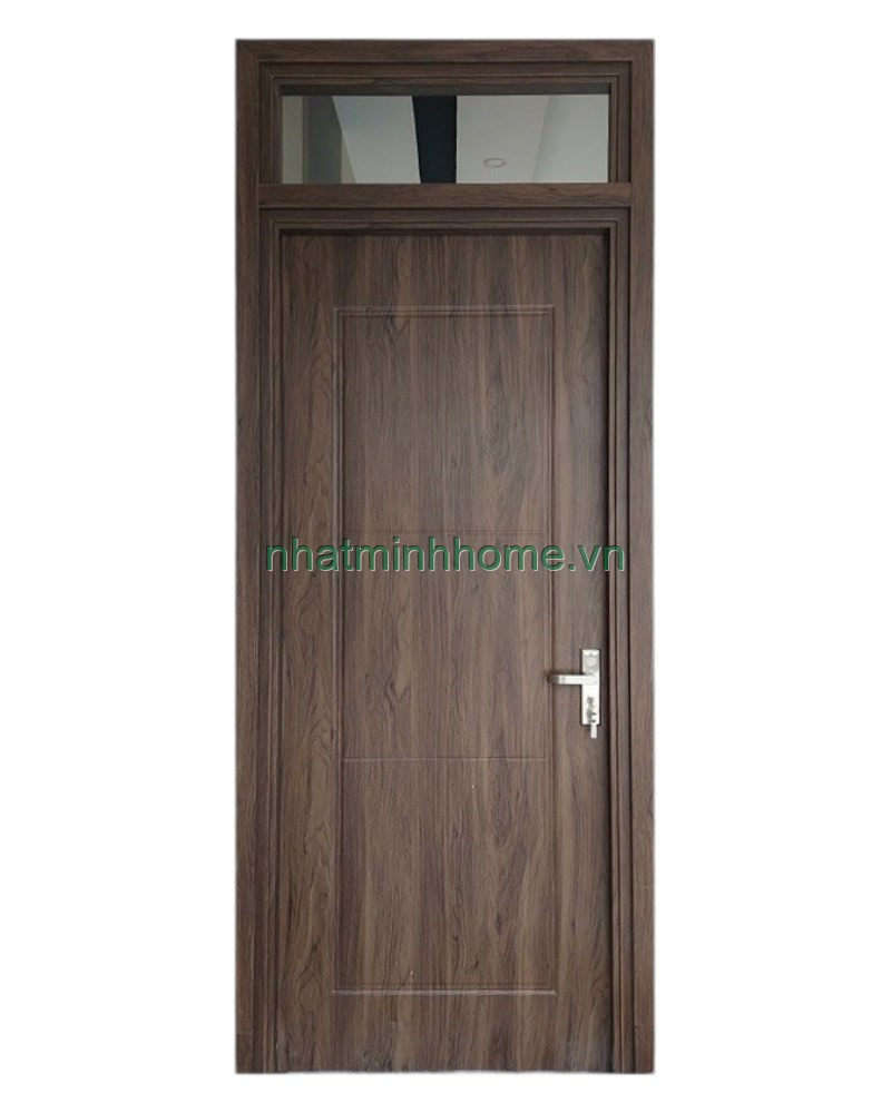 Cửa nhựa gỗ composite An Gia Phát kết hợp ô kính hiện đại