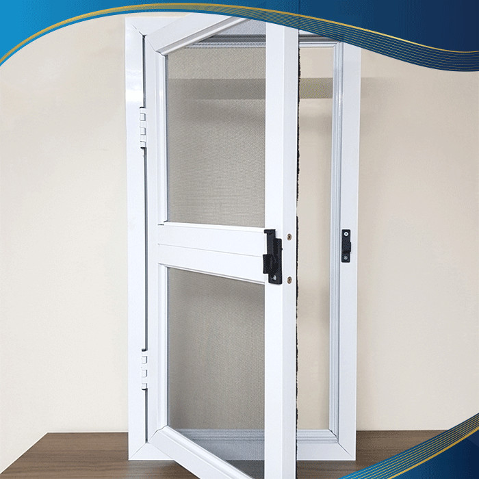 Cửa nhựa lõi thép phòng ngủ 1 cánh màu trắng thanh lịch, tối giản