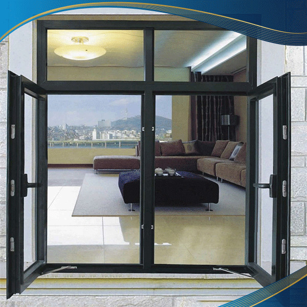 Cửa nhựa lõi thép uPVC 2 cánh mở quay ngoài lắp đặt tại một công trình nhà ở Đà Nẵng