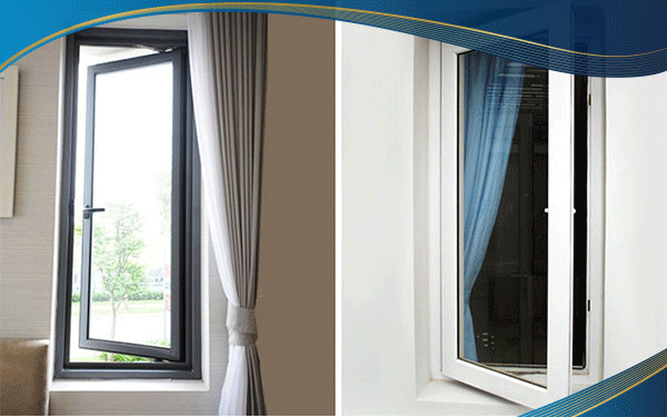 Cửa nhựa lõi thép uPVC Đà Nẵng loại cửa sổ 1 cánh mở quay ngoài phù hợp sử dụng ở phòng nhỏ như phòng tắm, phòng ngủ