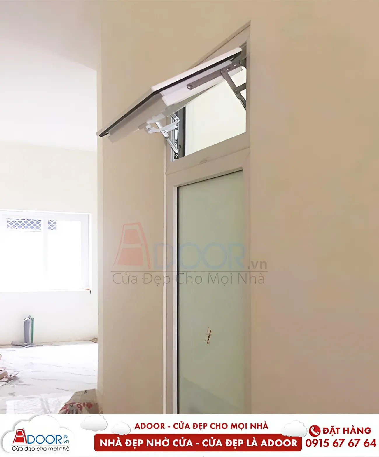 Cửa nhựa lõi thép và cửa sổ mở hất