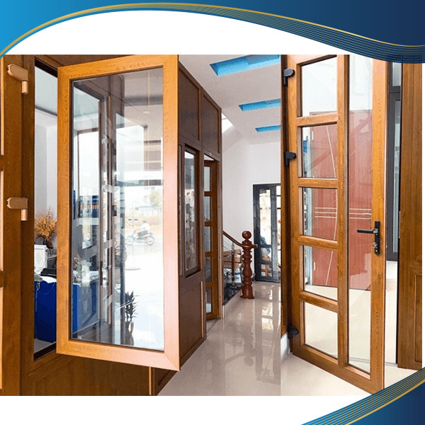 Cửa nhựa lõi thép vân gỗ 1 cánh mở quay lắp đặt tại Đà Nẵng