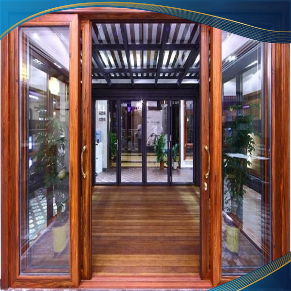 Cửa nhựa lõi thép vân gỗ mở trượt 4 cánh