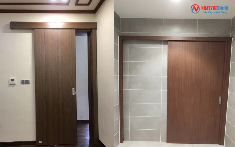 Cửa nhựa lùa 1 cánh cho phòng ngủ riêng tư