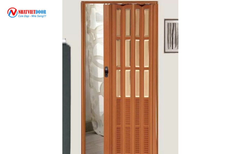 Cửa nhựa lùa 1 cánh giúp tiết kiệm không gian cho phòng tắm