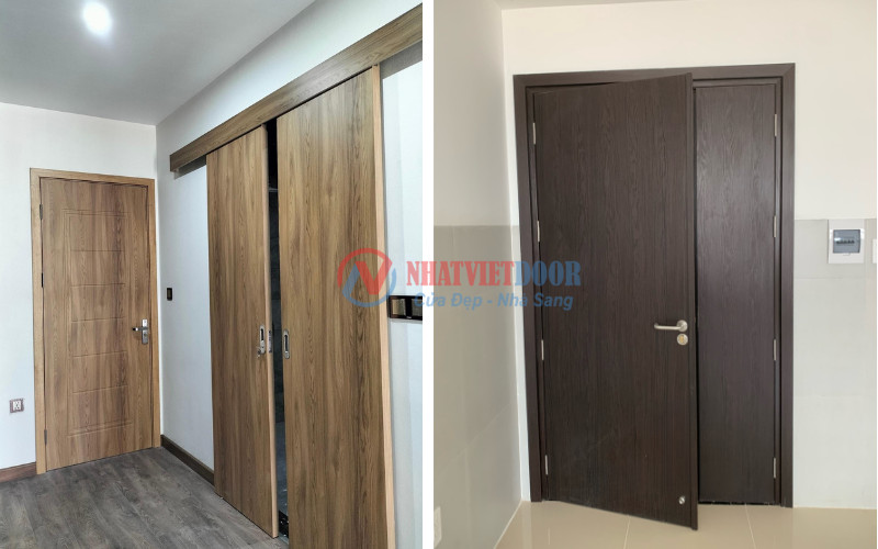 Cửa nhựa Sungyu 2 cánh lùa hiện đại