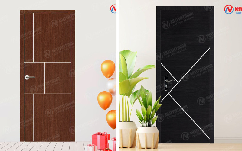 Cửa nhựa Sungyu gắn phào chỉ 786