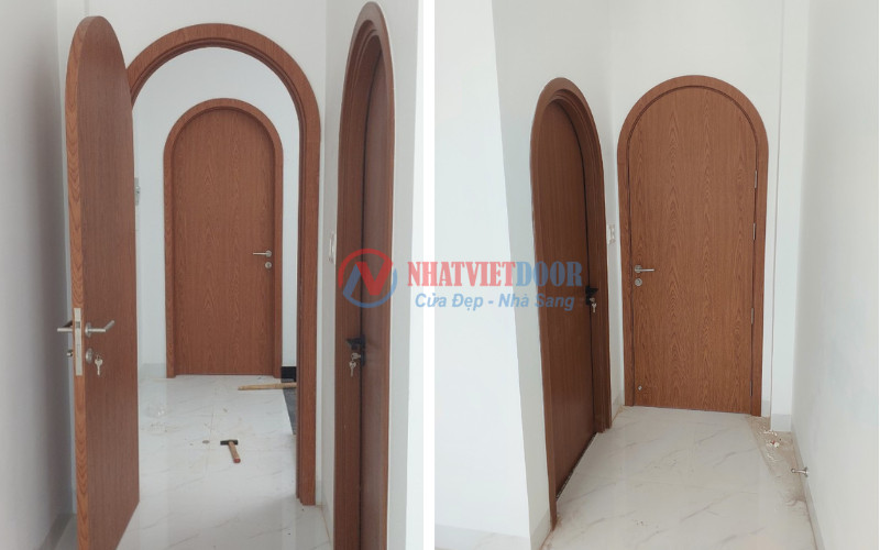 Cửa nhựa Sungyu vòm mẫu 01 cổ điển