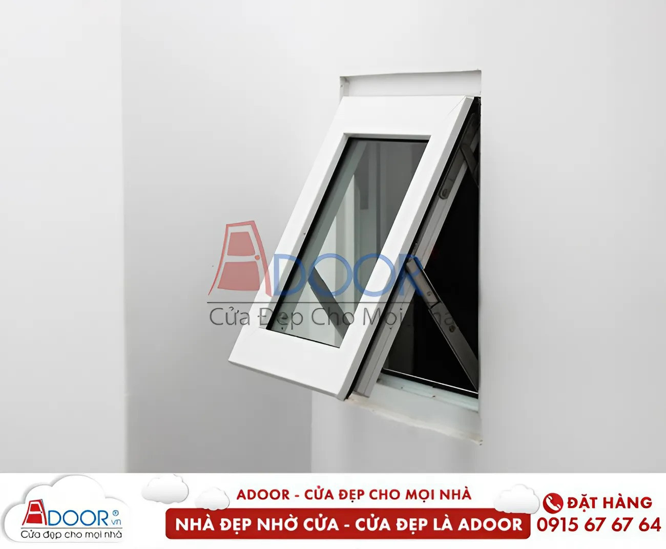 Cửa sổ nhựa lõi thép mở hất tiện lợi