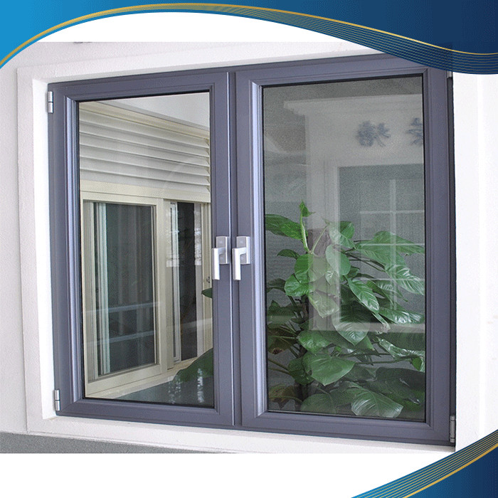 Cửa sổ nhựa lõi thép phòng ngủ 2 cánh mở quay, đón tối đa ánh sáng và gió tự nhiên