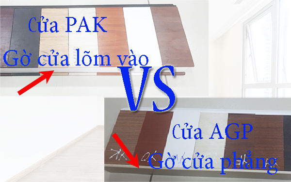 Đặc điểm cấu tạo và bản lề của cửa nhựa giá rẻ PAK so với cửa nhựa AGP