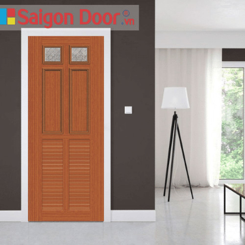 Ép thủy lực giúp mẫu cửa nhựa giả gỗ đạt độ bền tối ưu