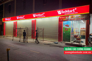Góc nhìn cận cảnh một trong các cửa hàng WinMart+ đã được đổi mới