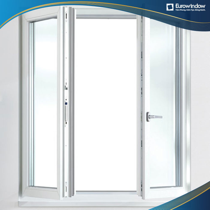 Kích thước cửa nhựa lõi thép mở quay trong hai cánh