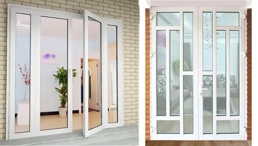 Lắp đặt cửa nhựa lõi thép màu trắng chất lượng cao cho công trình