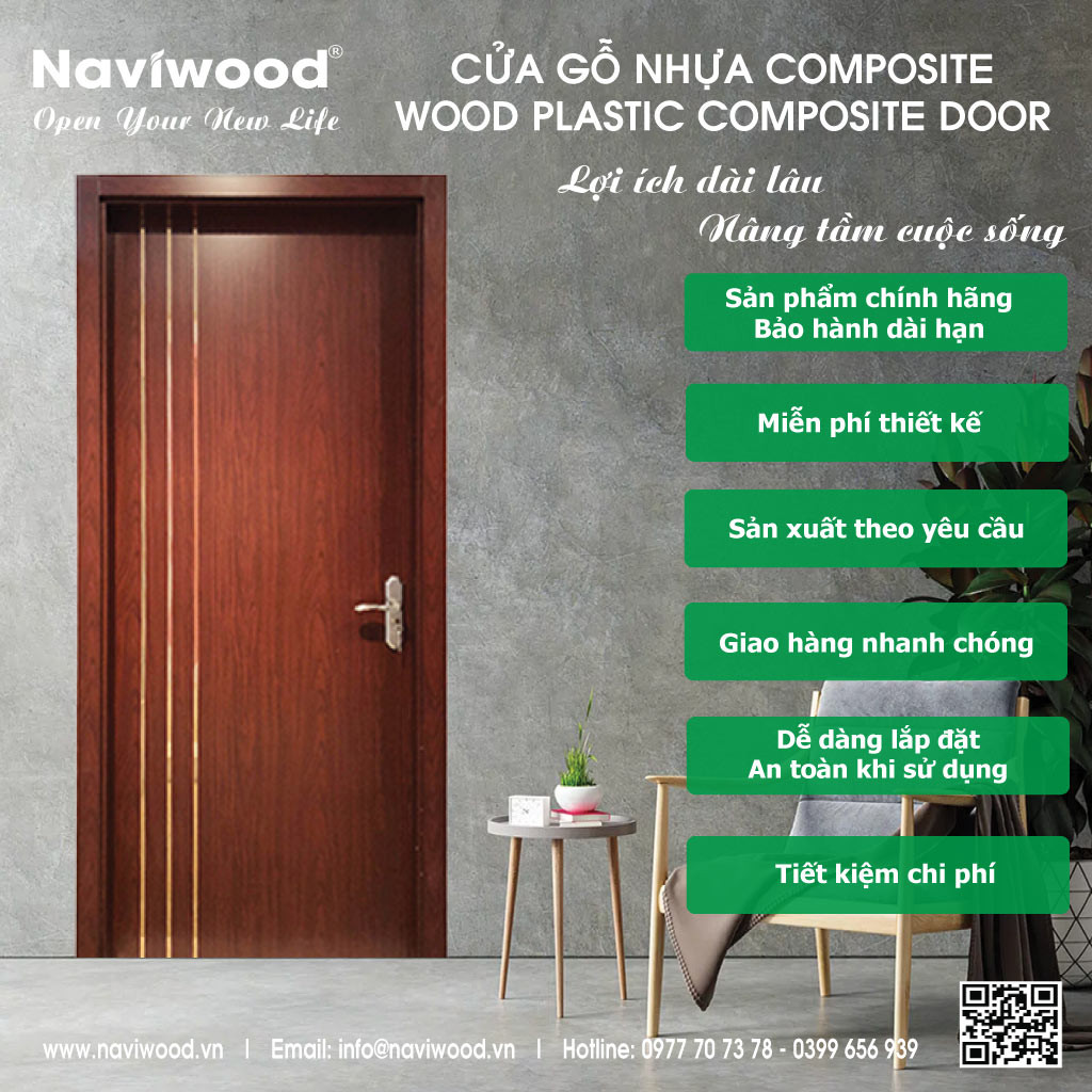 Lợi ích lâu dài khi lựa chọn cửa gỗ nhựa Naviwood cho ngôi nhà