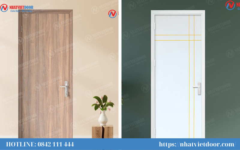 Mẫu cửa nhựa giả gỗ 039