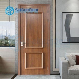 Mẫu cửa nhựa giả gỗ bền bỉ, không cong vênh dưới tác động môi trường