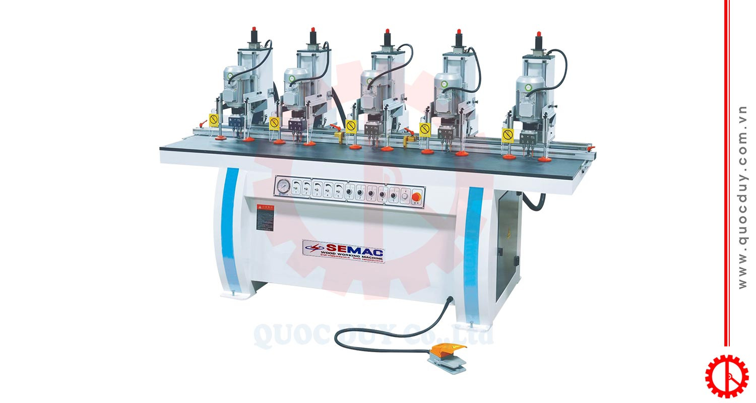 Máy khoan bản lề 5 đầu hiệu quả cao