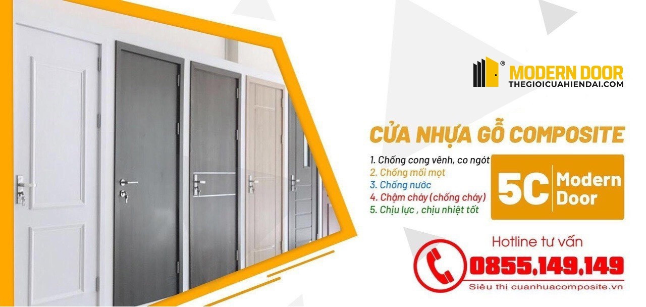 Modern Door chuyên cung cấp cửa nhựa Composite 5C cao cấp nhất trên thị trường