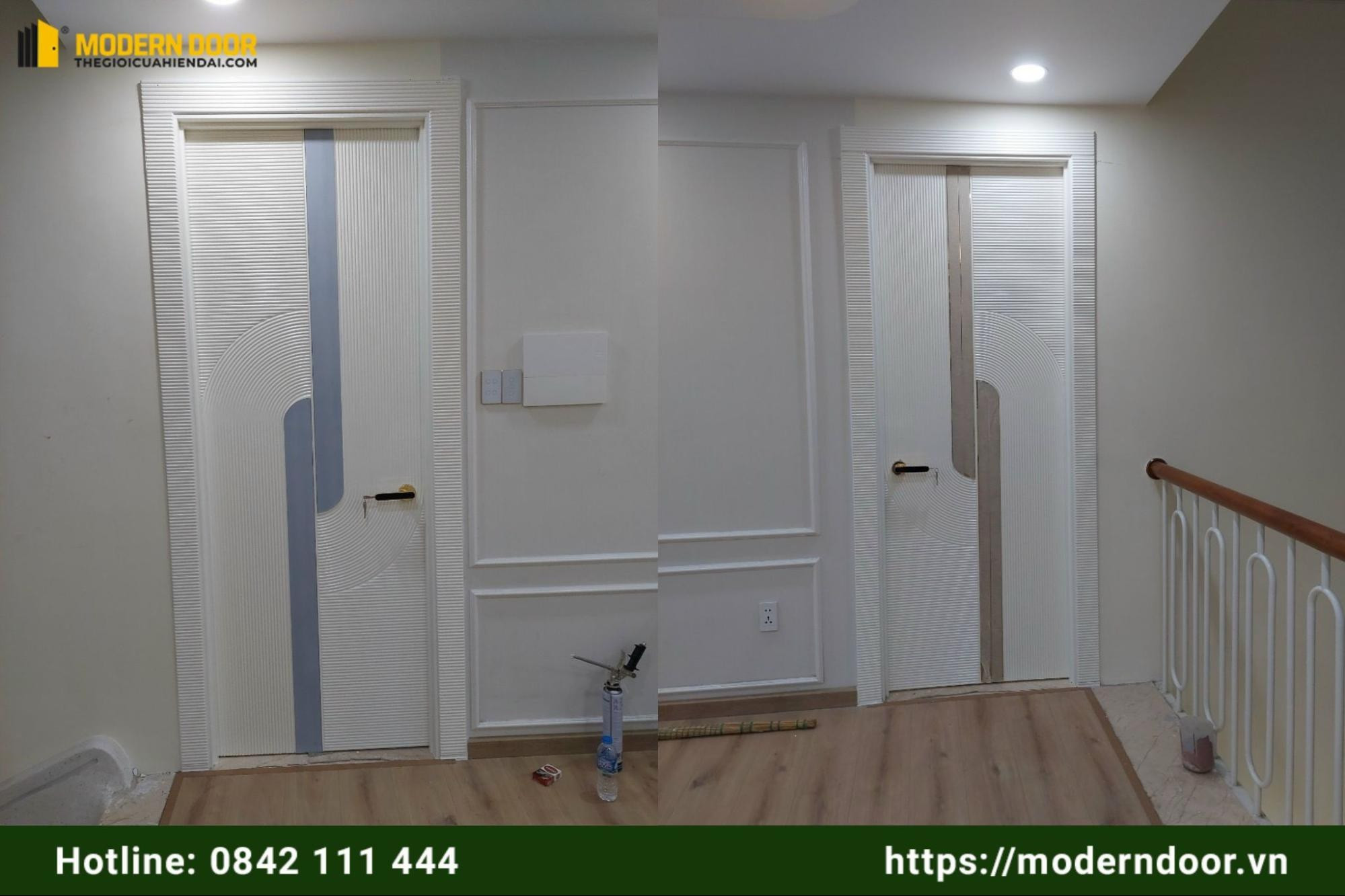 Modern Door cung cấp mẫu cửa Composite CNC theo yêu cầu của khách hàng