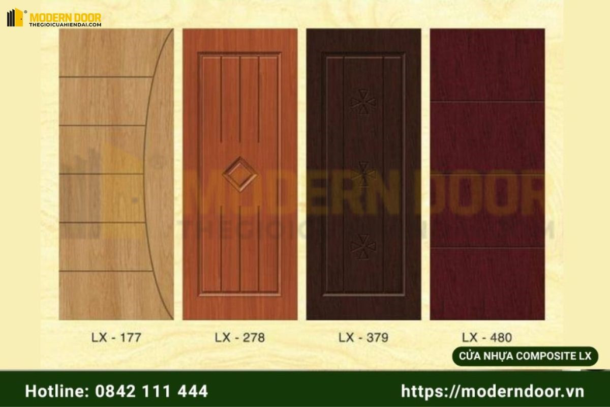 Một số loại cửa Composite Sungyu phủ sơn mã LX