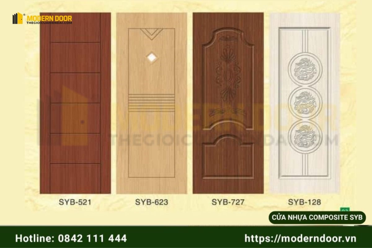 Một số loại cửa nhựa cao cấp Composite SYB