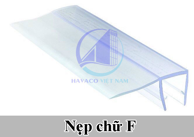 Nẹp gioăng chữ F dùng cho vách kính và cửa trượt