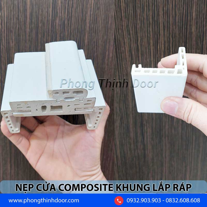 Nẹp khung cửa nhựa dạng lắp ráp tiện lợi cho thi công