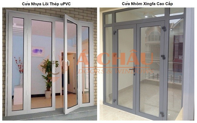 So sánh chi tiết cửa nhựa lõi thép Xingfa và cửa nhôm Xingfa
