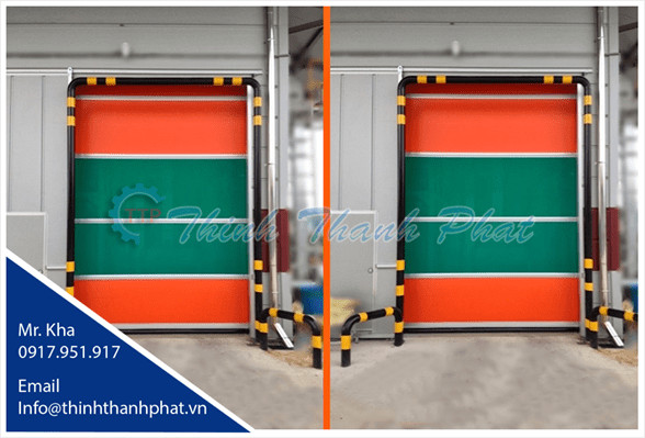 Tấm màng nhựa PVC của cửa cuốn tốc độ cao