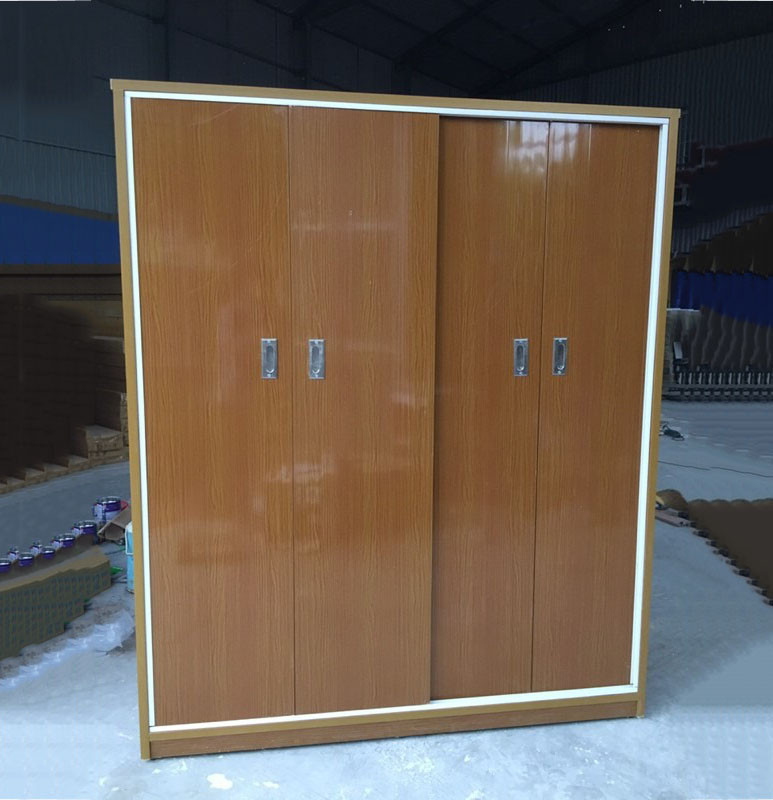 Tủ nhựa giả gỗ cánh lùa 4 cánh