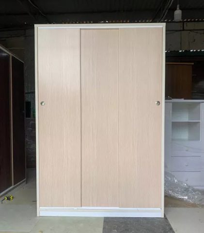 Tủ nhựa giả gỗ cửa lùa