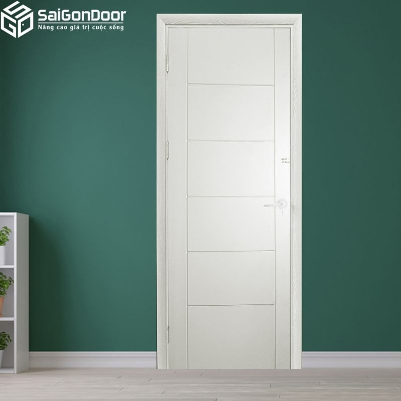 Ứng dụng cửa nhựa composite màu trắng cho không gian phòng tắm, nhà vệ sinh