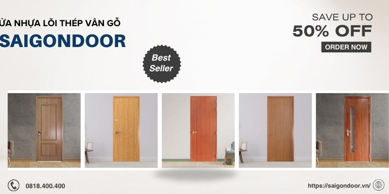 Ưu điểm vượt trội của cửa nhựa lõi thép giả gỗ