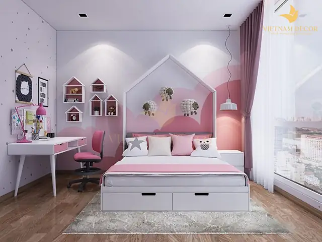 10 mẫu phòng ngủ cho bé gái
