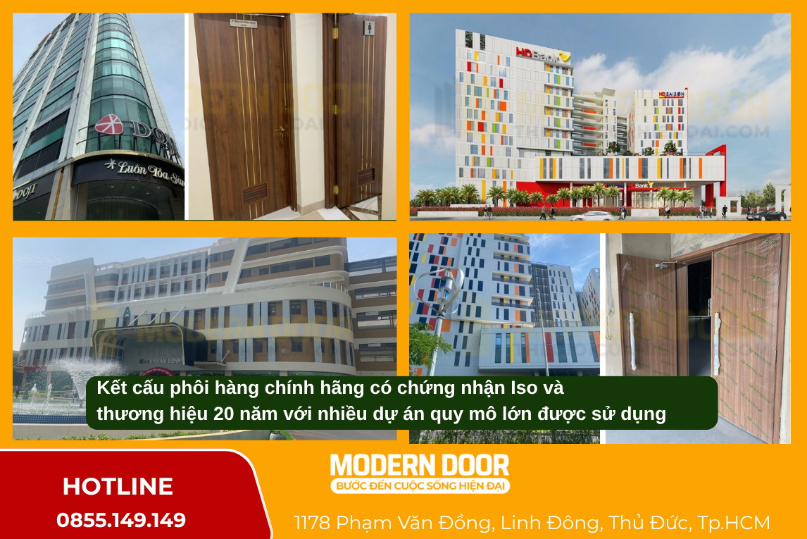 An toàn và độ bền vượt trội của cửa nhựa composite chính hãng