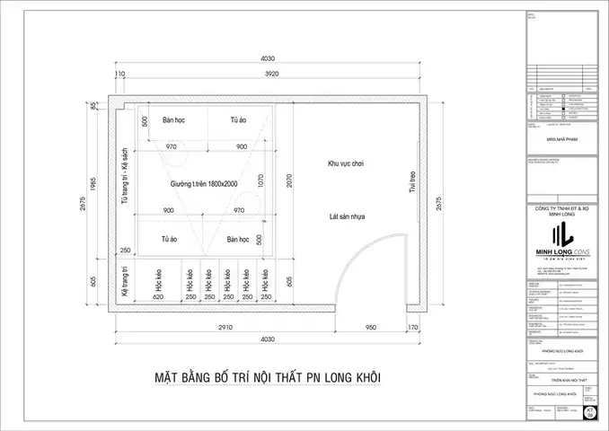 Bản Vẽ Thiết Kế Phòng Ngủ Bé Trai: Hướng Dẫn Toàn Diện