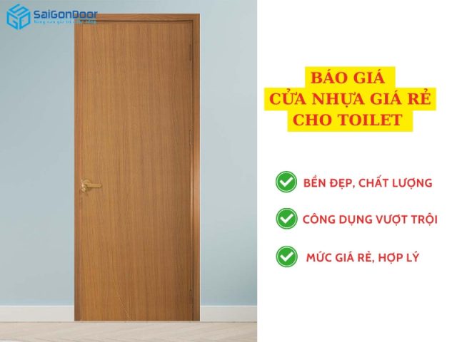 Bảng báo giá các sản phẩm cửa nhựa toilet giá rẻ HCM