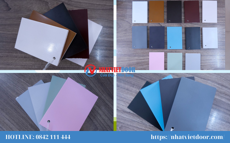 Bảng màu cửa nhựa Composite SYA tại NNM GROUP, giúp khách hàng chọn cửa nhựa giá rẻ TPHCM ưng ý