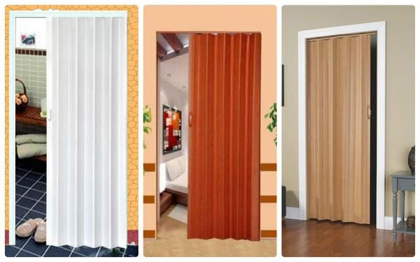 Bảng màu cửa nhựa xếp nhà tắm Hà Nội đa dạng